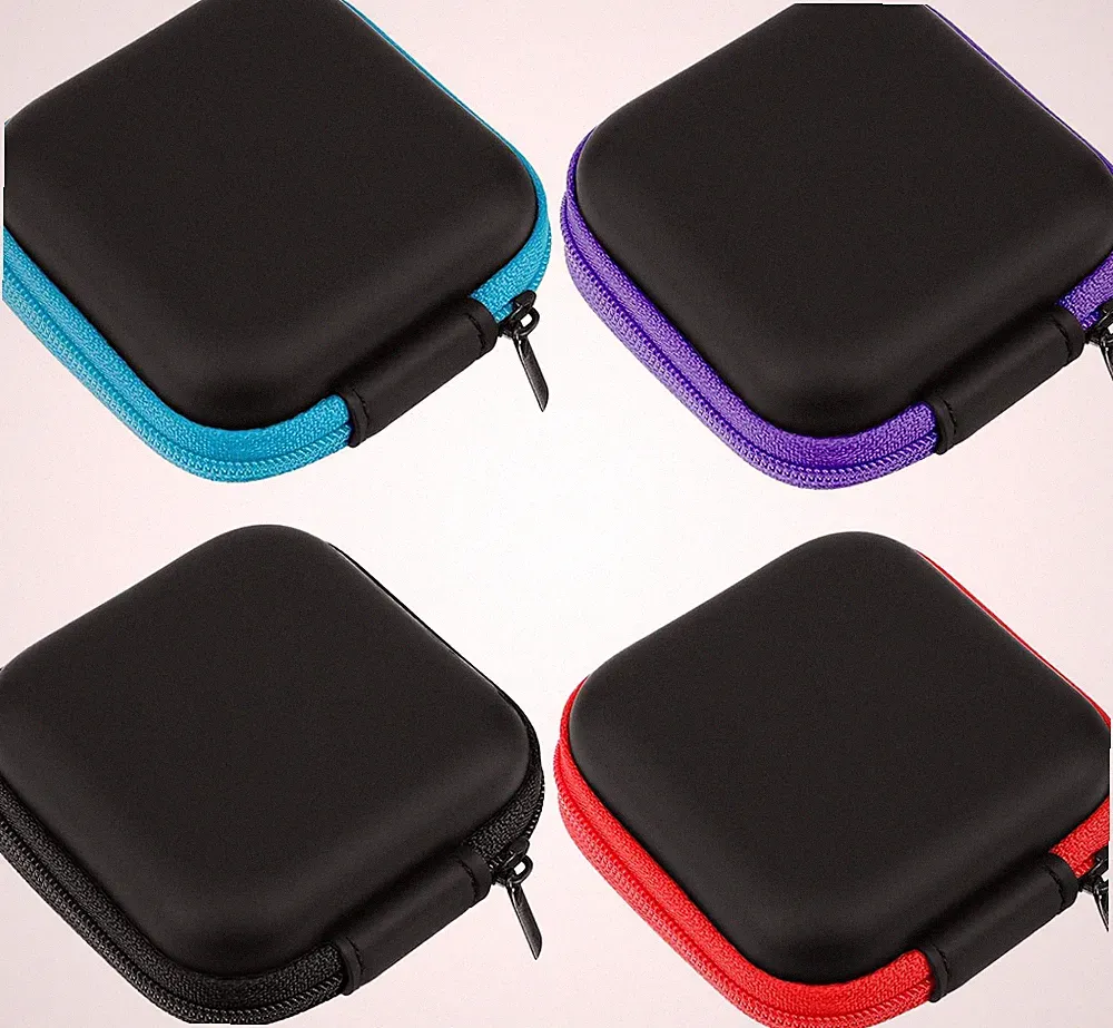 Mini-Kopfhörer Tasche 4er Set Aufbewahrungsboxen für In-Ear Ohrhörer Staubschutz