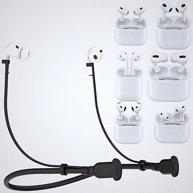 Minimales Silikon Anti Lost Armband für AirPods Nackenbügel Praktisch zum Lauf