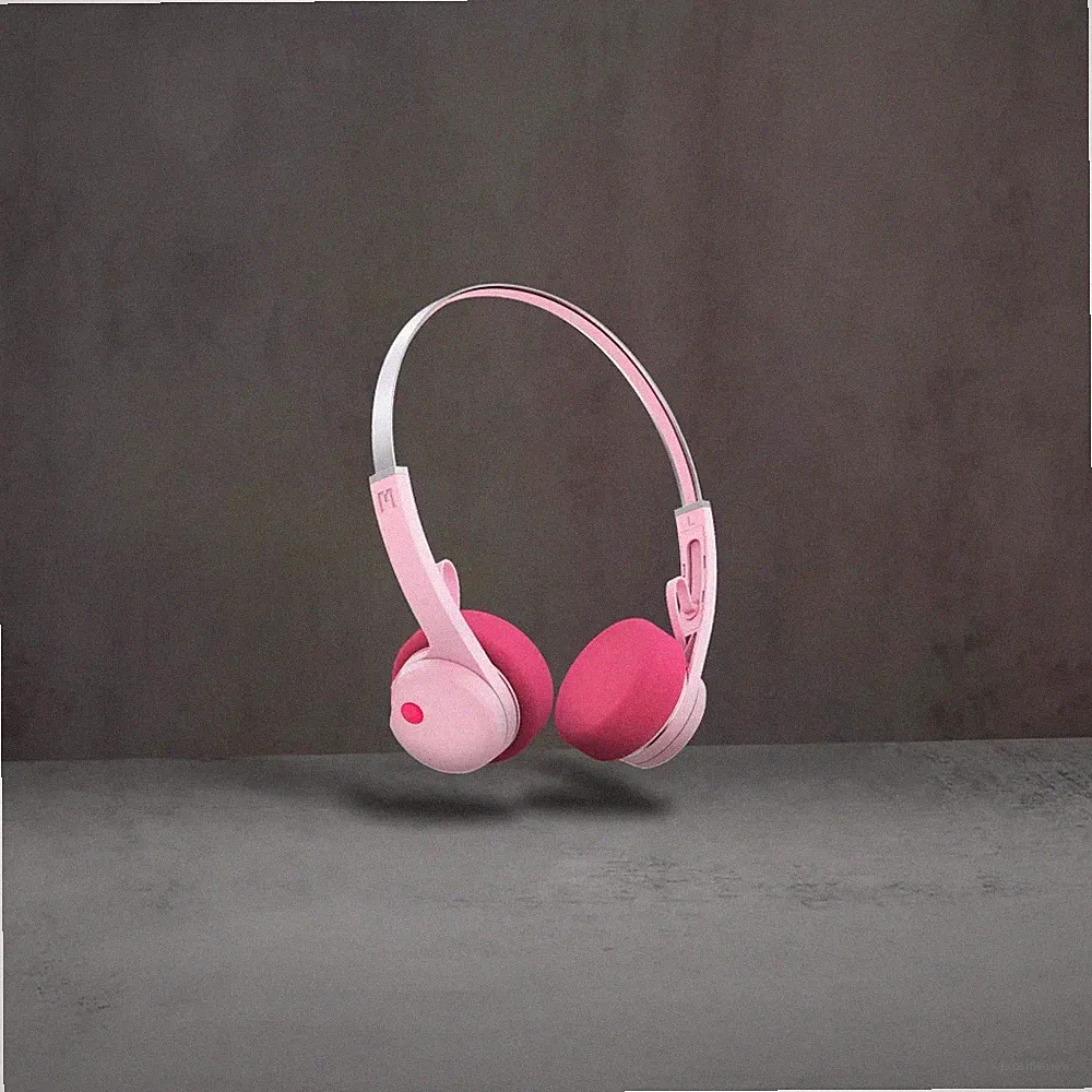 Mondo by Defunc Freestyle Retro Bluetooth 5.3 On Ear Kopfhörer 80er Jahre / Pink