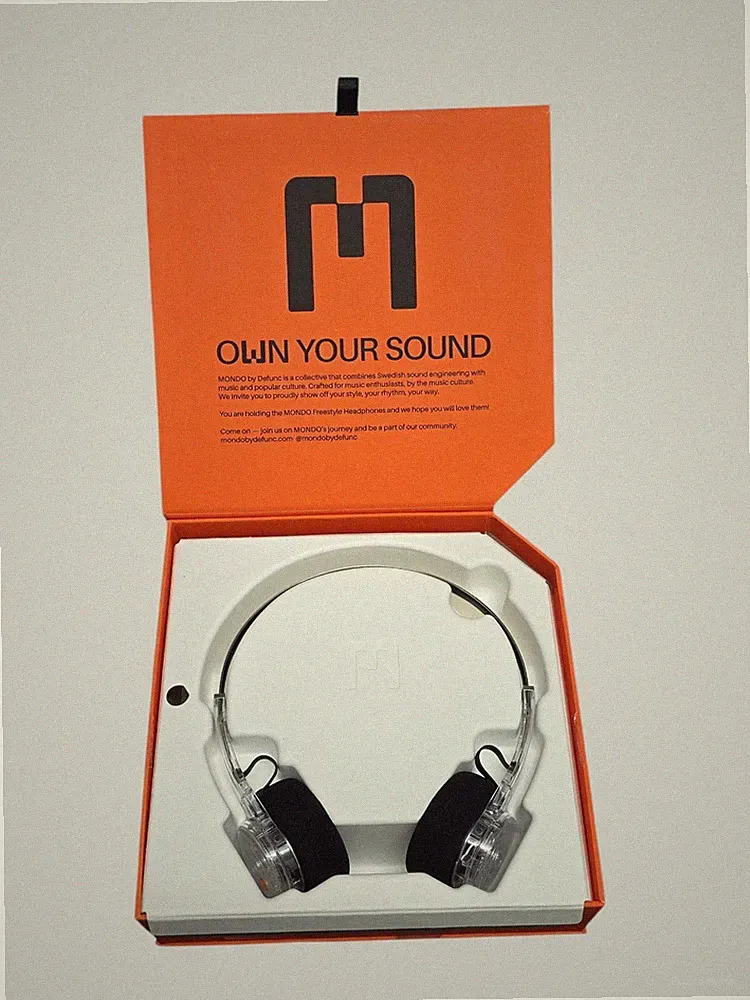 🎧 MONDO Freestyle On-Ear Bluetooth Kopfhörer Transparent Wireless
