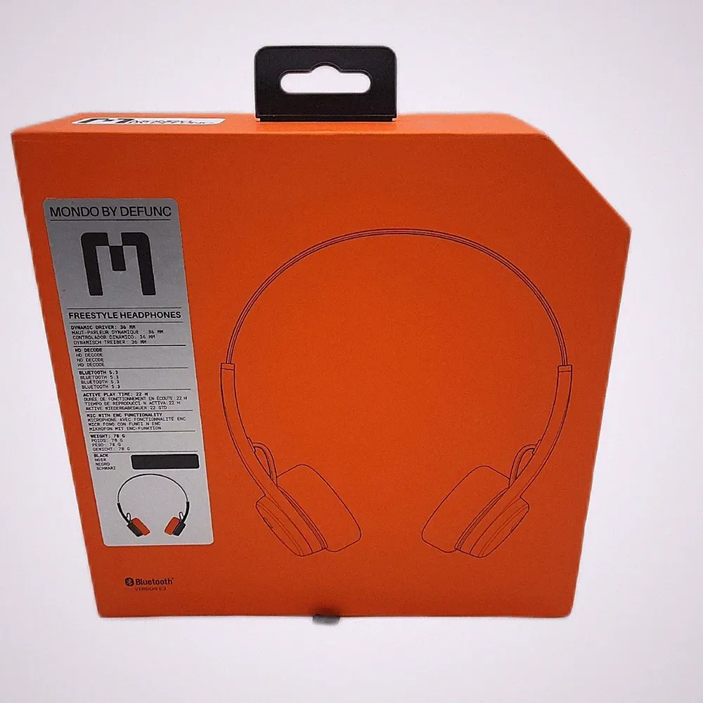 MONDO Kopfhörer On Ear Bluetooth Audio Schwarz Komfort aufladbar kabellos Musik