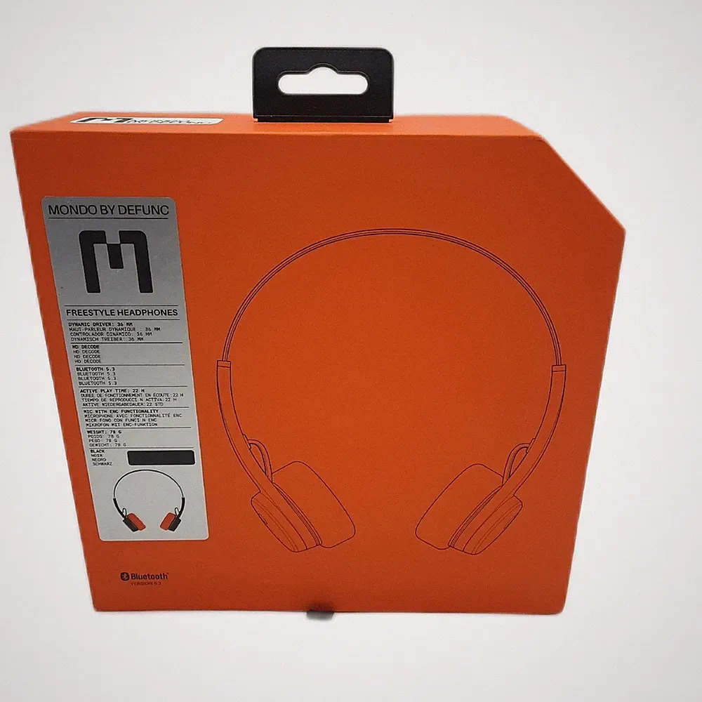 MONDO Kopfhörer On Ear Bluetooth Audio Schwarz Komfort aufladbar kabellos Musik