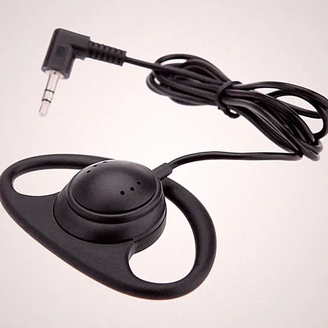 Mono Kopfhörer Headphone Headset Dual Channel Ohrhörer 3,5 mm Klinkenstecker...
