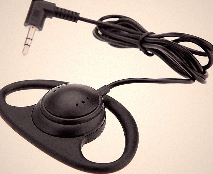 Mono Kopfhörer Headphone Headset Dual Channel Ohrhörer 3,5 mm Klinkenstecker f