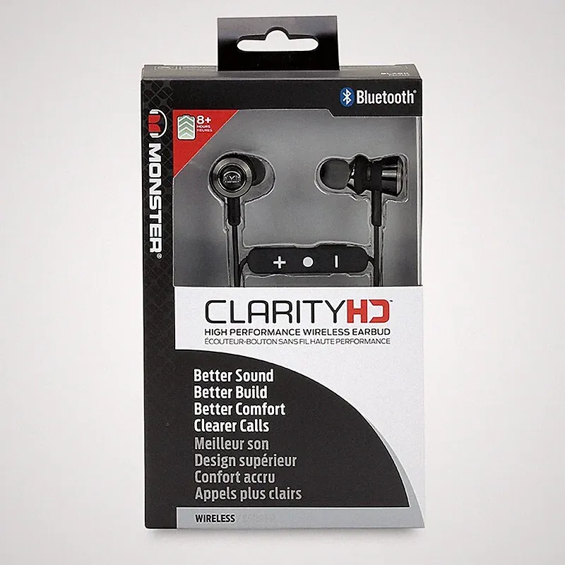 Monster Clarity HD Bluetooth In Ear Kopfhörer Earbuds Headset Sport Telefonieren