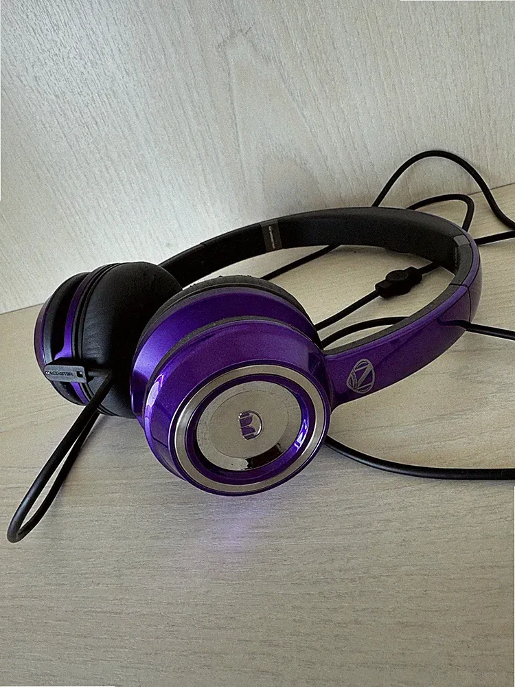Monster N-Credible N-Tune On-Ear Kopfhörer - Lila, Kabel abnehmbar, Tasche