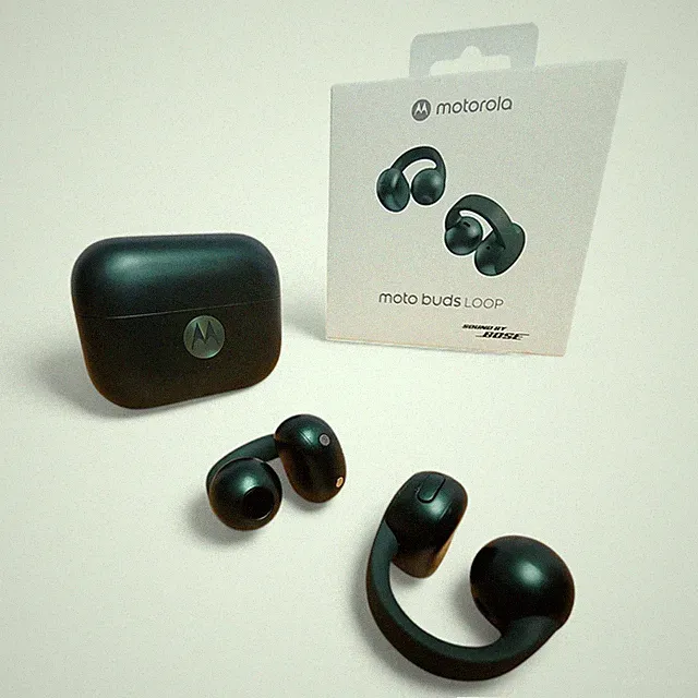Moto Buds Loop - Trekking grün - Sound von Bose - super & unbenutzt!
