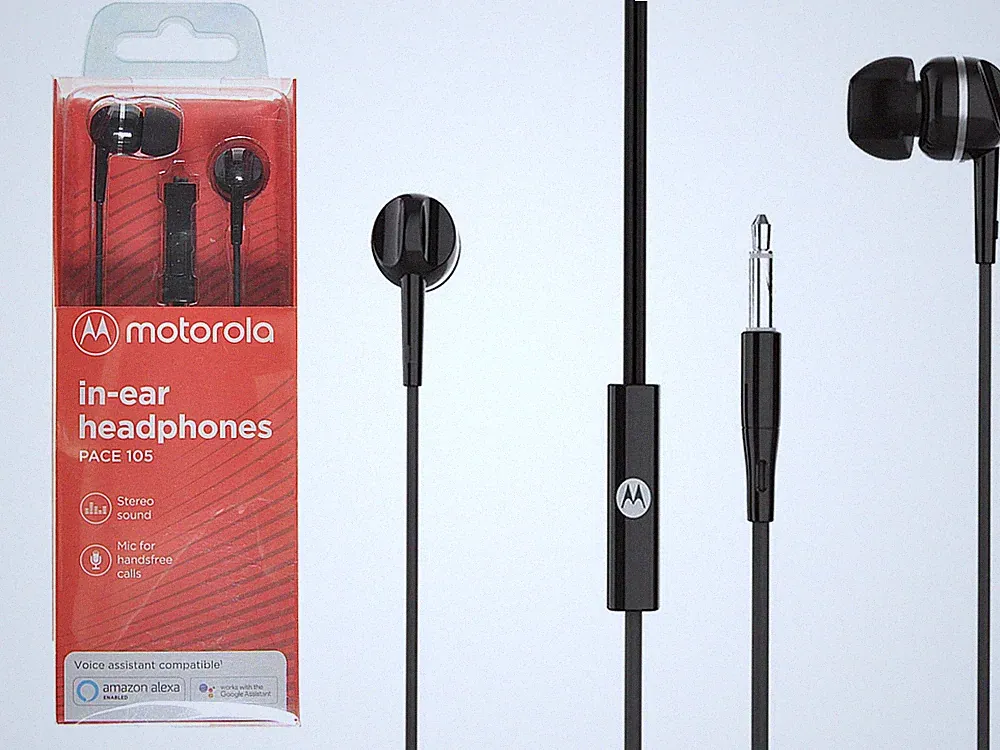 Motorola Pace 105 In-Ear-Kopfhörer, Metall, kabelgebunden small black
