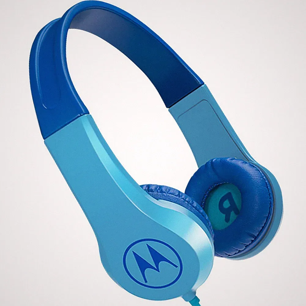Motorola SQUADS 200 Kinderkopfhörer Blau 85 dB Lautstärkebegrenzung On-Ear