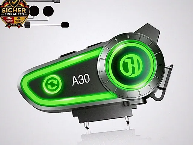 Motorrad Bluetooth Headset Eingebautes Bluetooth 5.3 & Dual Noise