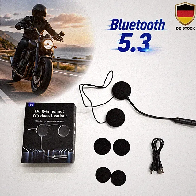Motorrad Bluetooth Headset Lautsprecher Kopfhörer Bluetooth Helm Headset DE
