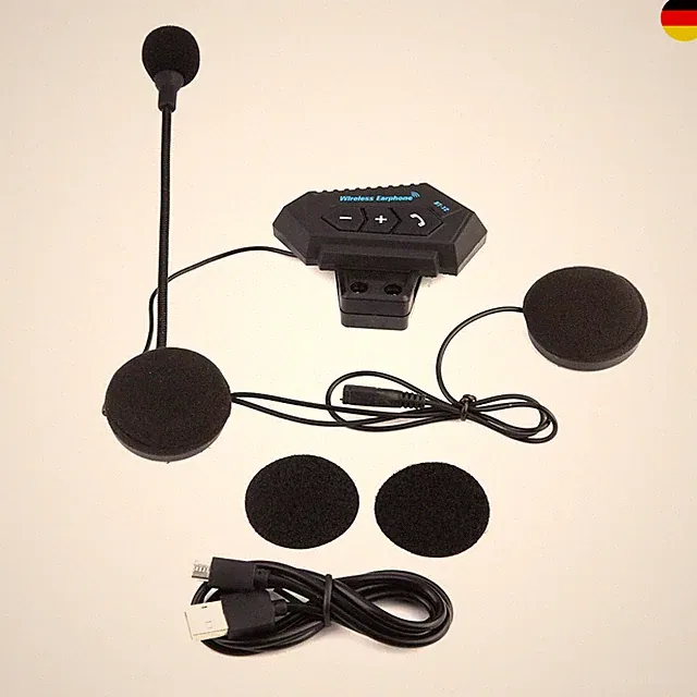 Motorrad Headset, BT Helm Kopfhörer mit Bluetooth 5.0 Freisprecheinrichtung