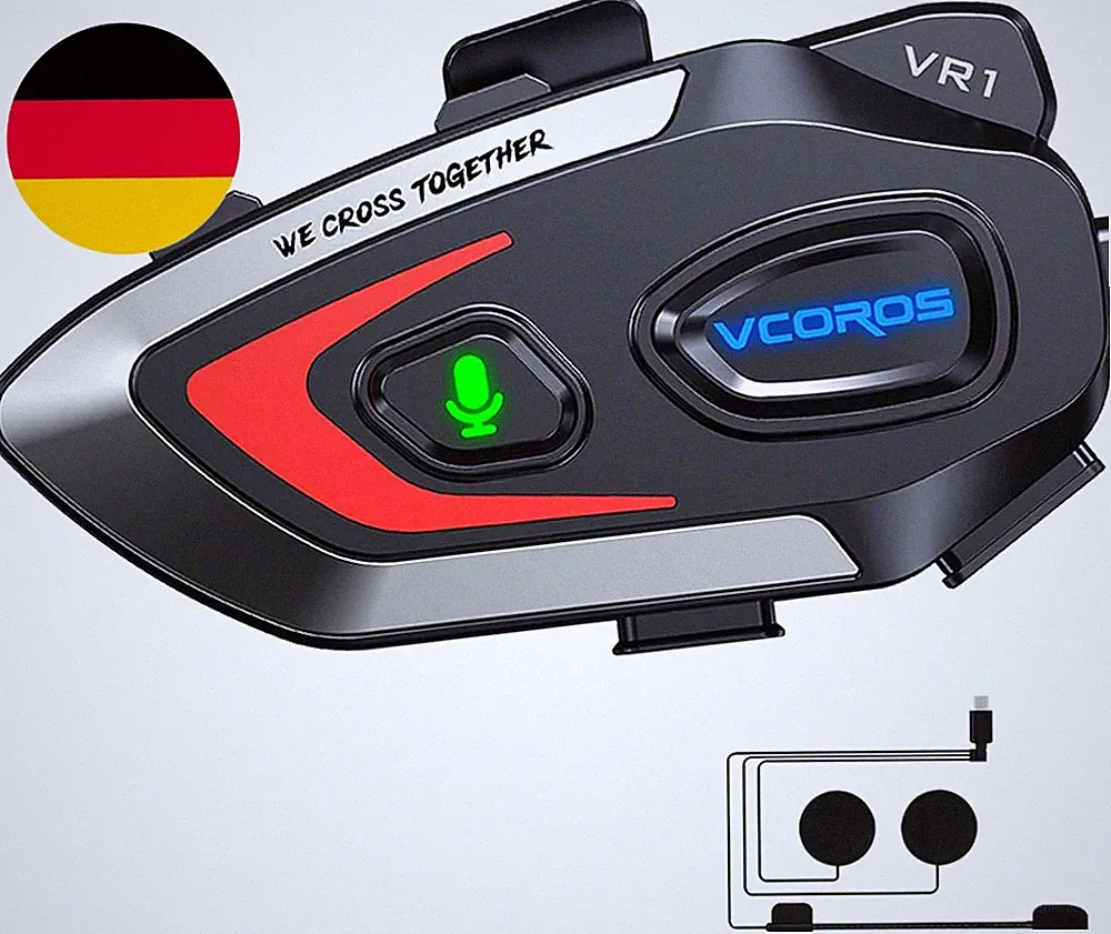 Motorrad Headset Vr1,Motorrad Kopfhörer Für Eine Person,Motorrad Headset Bluetoo