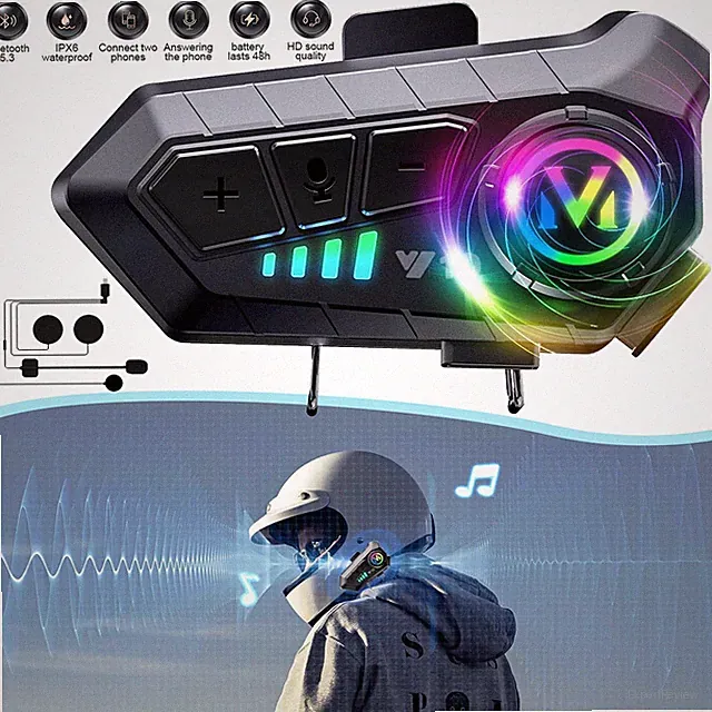 Motorrad Helm Bluetooth Headset Doppelte Geräuschunterdrückung Helm Kopfhörer
