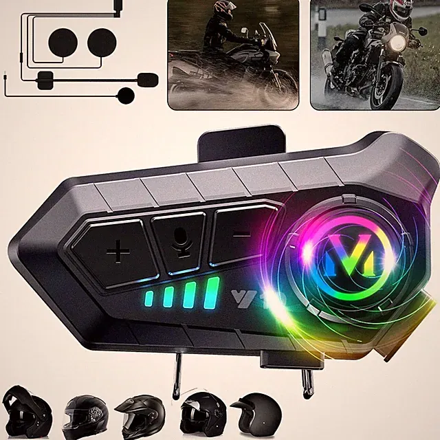 Motorrad Helm Bluetooth Headset Intercom Motorrad Gegensprechanlage Wasserdicht
