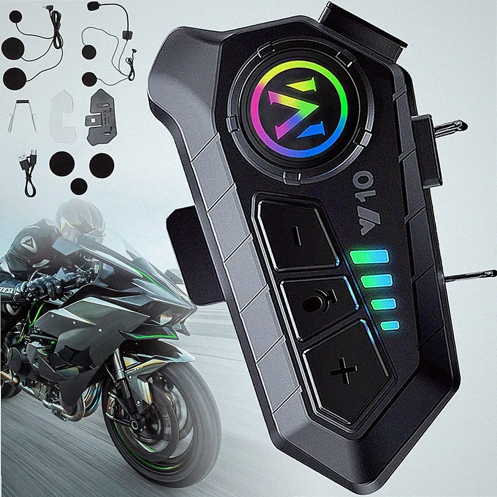 Motorrad Helm Headset Bluetooth Kopfhörer Gegensprechanlage für Motorradfahren