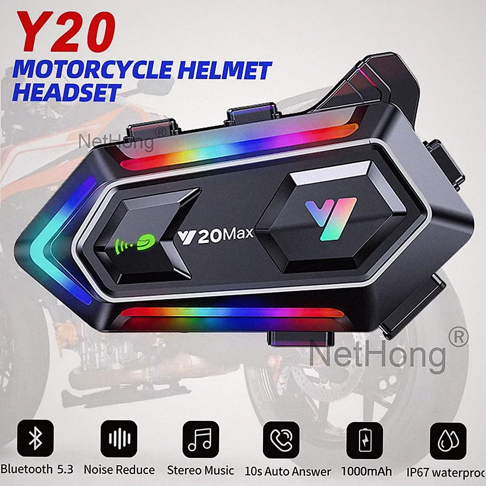Motorrad Helm Headset Bluetooth Motorräder Kopfhörer Antwort hartes Mikrofon