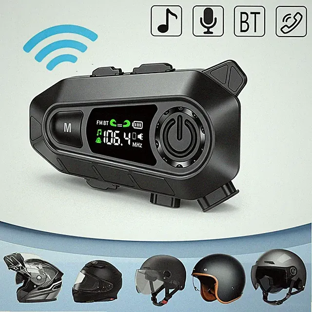 Motorradhelm Bluetooth Motorrad Helm Bluetooth Headset Helm Kopfhörer,800mAh