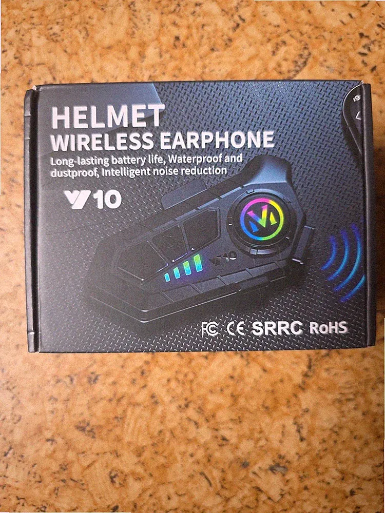 Motorradhelm Headset Bluetooth 5.3 Wireless Motorrad Kopfhörer Intercom Headset