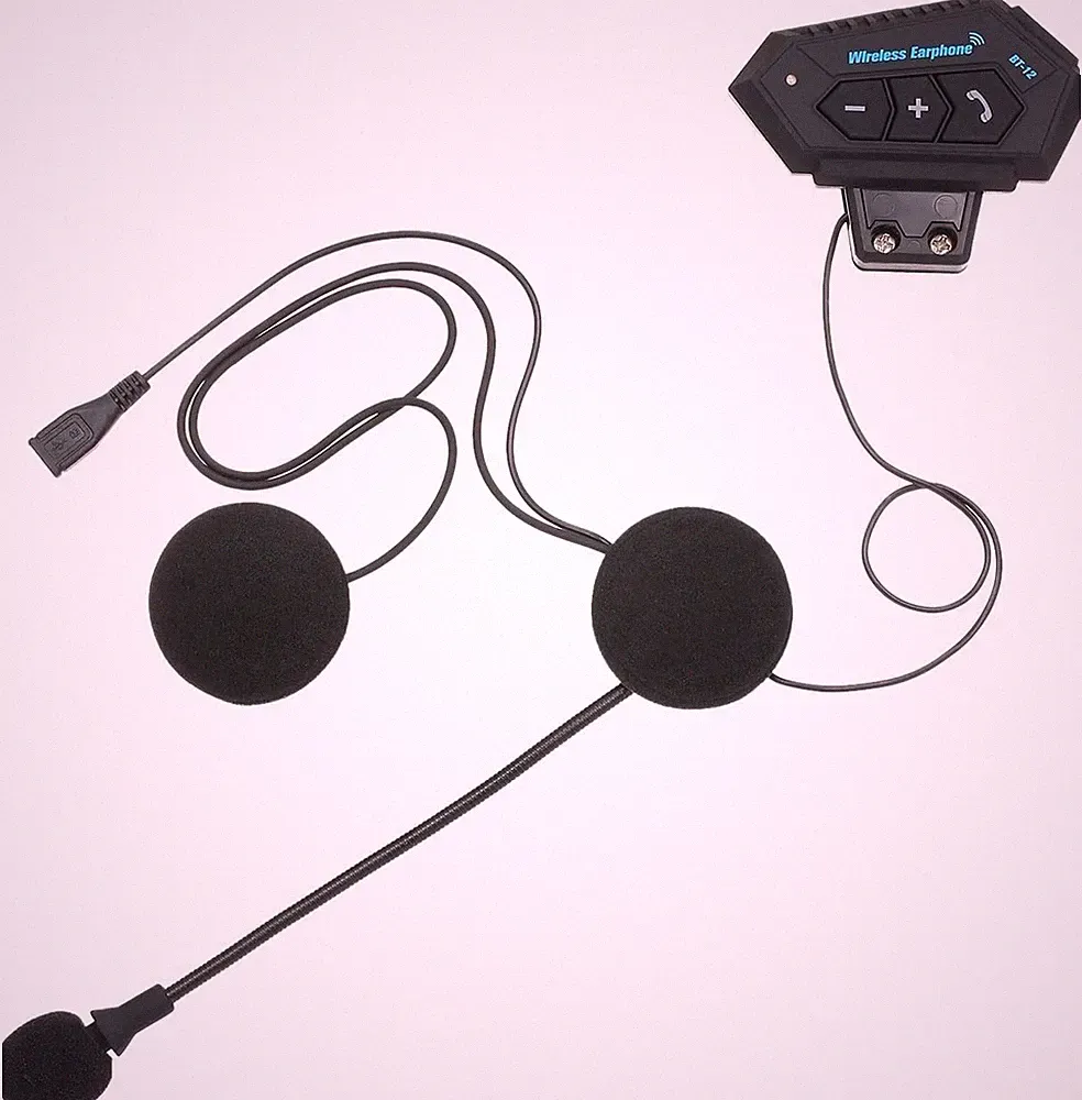 Motorradhelm-Kopfhörer mit Touch-Steuerung, Bluetooth 4.0, 15m Reichweite