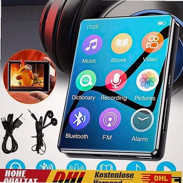 MP3 Player Bluetooth 5.0 mit 2.4" Touchscreen FM Radio Musikspieler FM Radio NEU