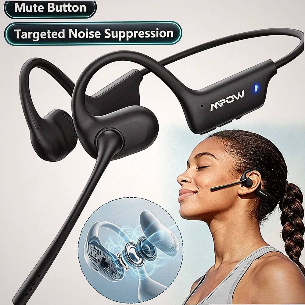 MPOW 6.0 Kopfhörer Bluetooth Kopfhörer Offene Laufen Sport Kopfhörer 15h Anrufe