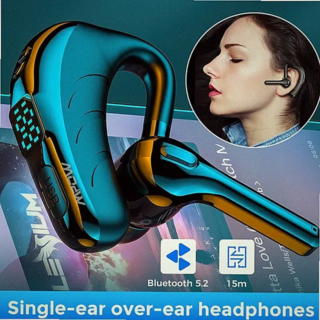 Mpow Bluetooth Headset Wireless Telefon mit Mikrofon fürAutofahren/Business/Büro
