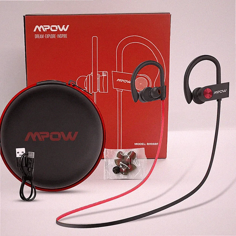 Mpow Bluetooth Kopfhörer In Ear,Kabellose Nackenbügel-SportOhrhörer mit Mikrofon