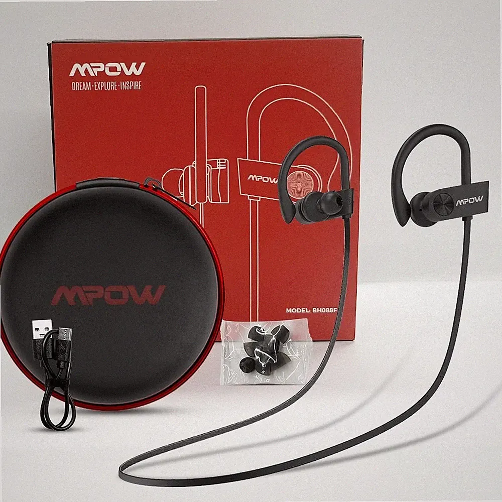 Mpow Bluetooth Kopfhörer Kabellos Sport Stereo Headset Ohrhörer IPX7 Wasserdicht