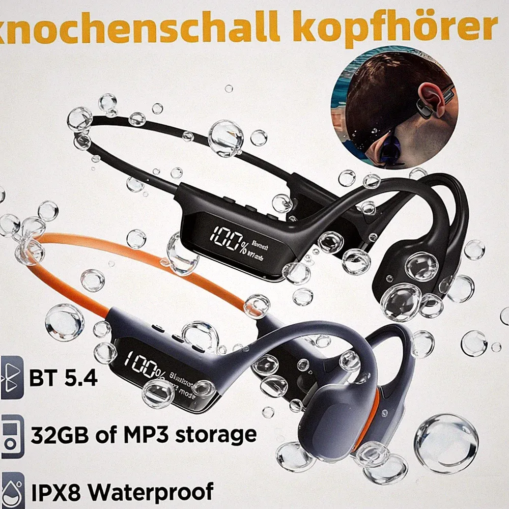 Mpow Bluetooth Kopfhörer Knochenschall Nackenbügel Headset Bone Conduction 32 GB