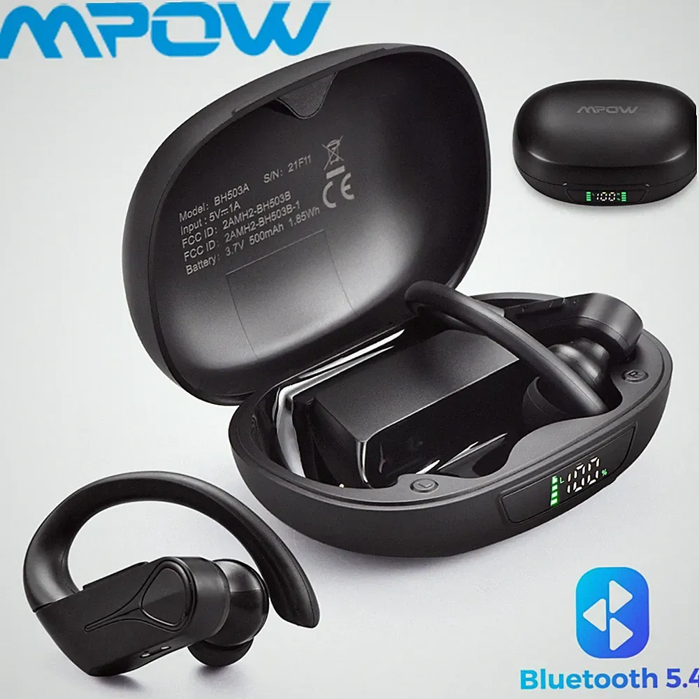 Mpow Bluetooth Kopfhörer,Noise Cancelling Mic,Tiefer Bass Wireless Sport Earbuds