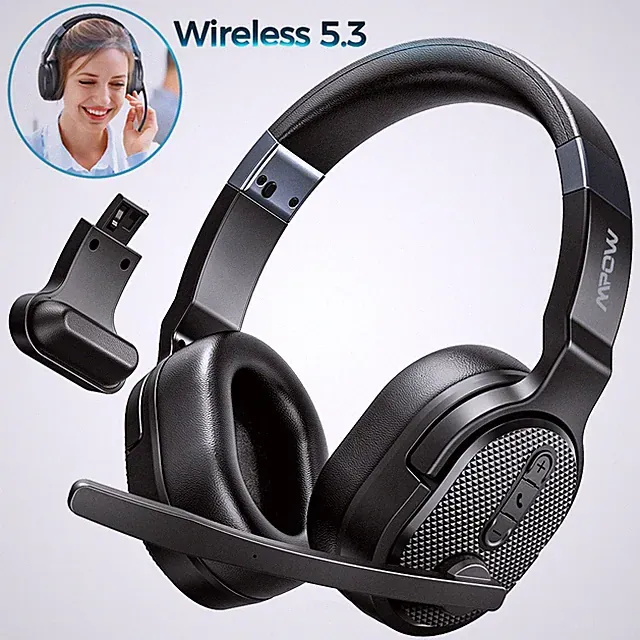 Mpow Bluetooth Kopfhörer On-Ear Headset Stereo Bass Kopfhörer HiFi Ohrhörer