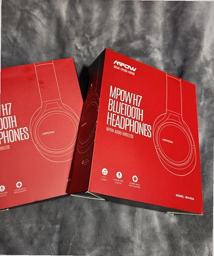 Mpow H7 Bluetooth Kopfhörer - Schwarz, bequeme kabellose Over Ear Kopfhörer