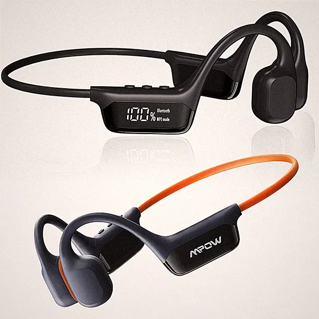 Mpow Knochenleitungskopfhörer Bluetooth 5.4 Open Ear Kopfhörer mit Mikrofon 32GB