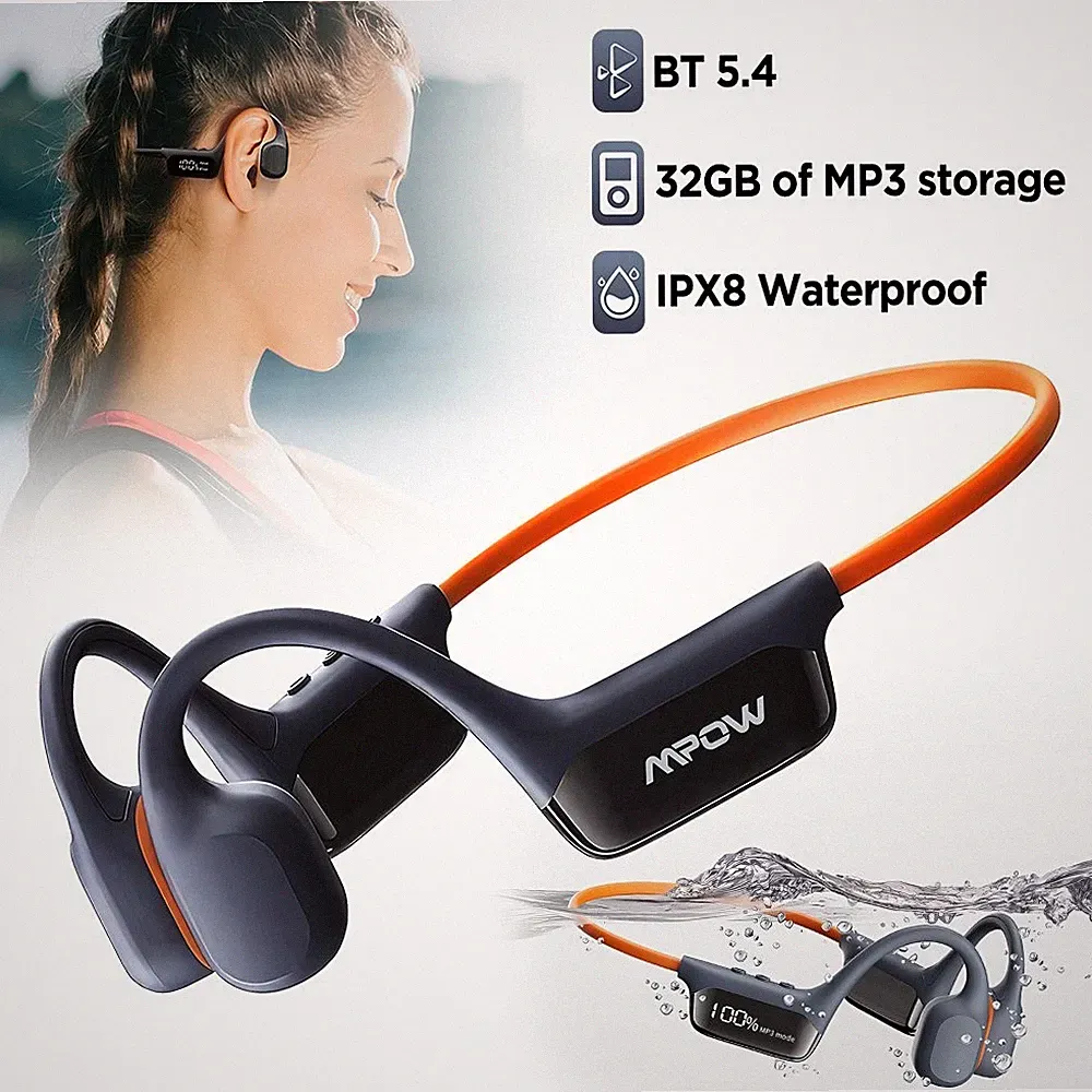 MPOW Knochenschall Headphone Bluetooth 32GB MP3player Wasserdicht Sportkopfhörer