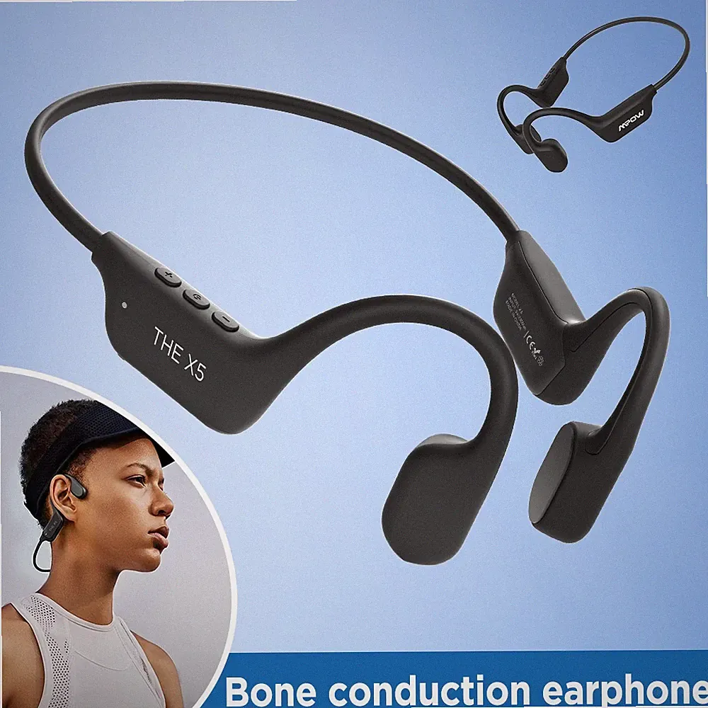 Mpow Knochenschall Kopfhörer Bluetooth 6.0 Stereo Wasserdicht IPX6 mit Mikrofon
