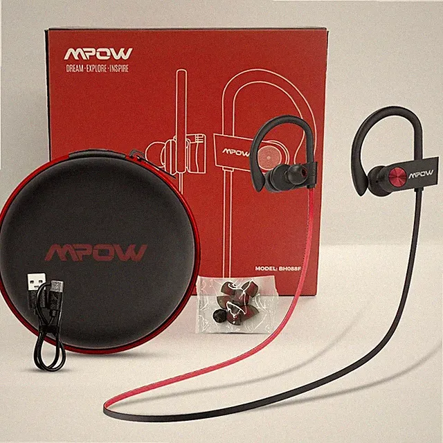 Mpow Sport Kopfhörer Bluetooth In-Ear Wireless Headset mit Mikrofon Kabellos NEU