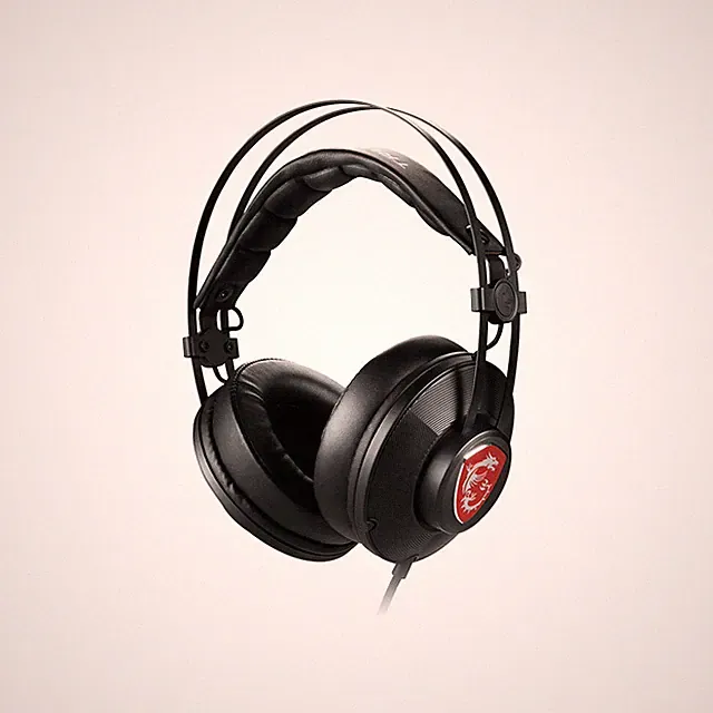 MSI H991 Wired Over-Ear Gaming Headset mit Mikrofon Selbsteinstellend 3,5mm Stecker