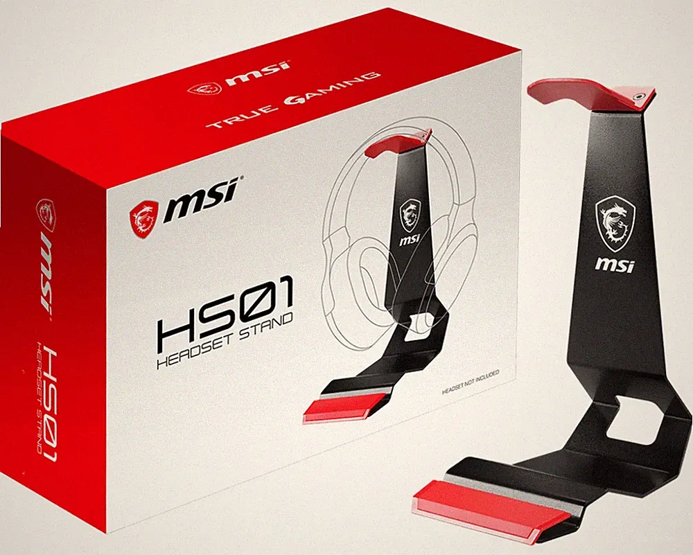 MSI HS01 -Kopfhörerhalter Halterung für Gaming Headset Kopfhörer Ständer