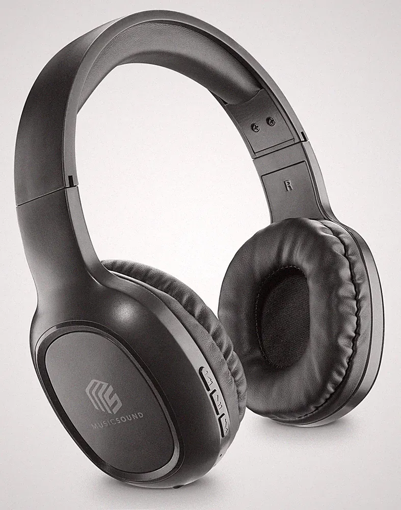 Music Sound Basic Bluetooth Kopfhörer On-Ear schwarz Mikrofon USB-C