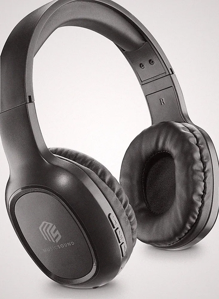 Music Sound HEADBAND Bluetooth Basic | On-Ear Kopfhörer | 14h Akku | Schwarz.