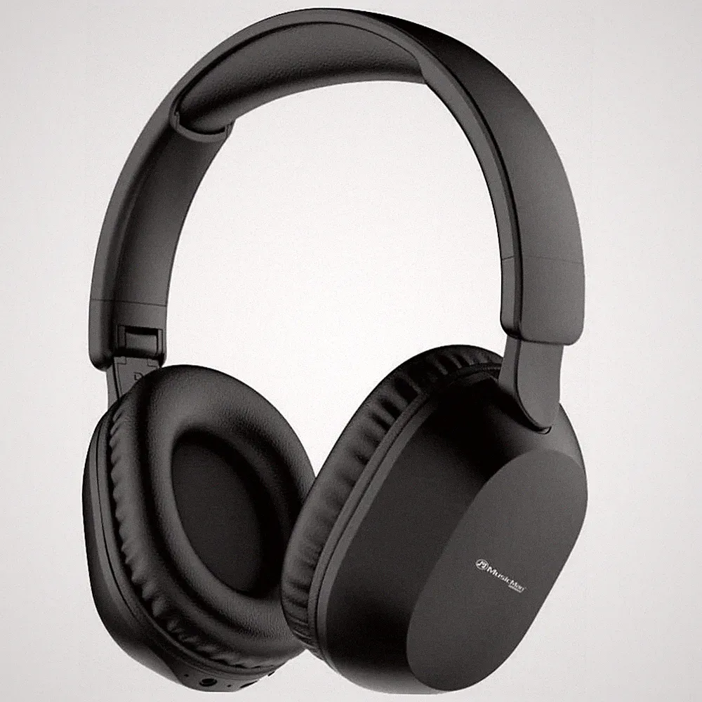 MusicMan BT X78 Over Ear Kopfhörer Bluetooth Schwarz Faltbar AUX USB C