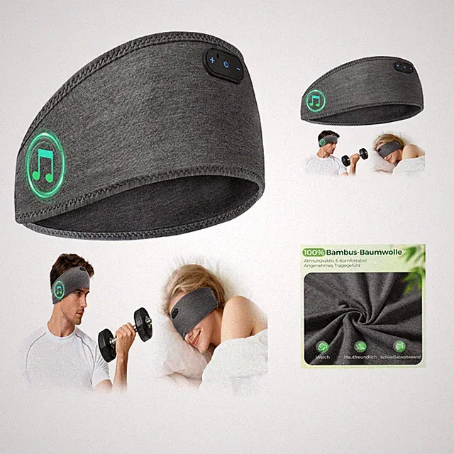 MUSICOZY Bluetooth Kopfhörer Bamboo Cotton 16 Std