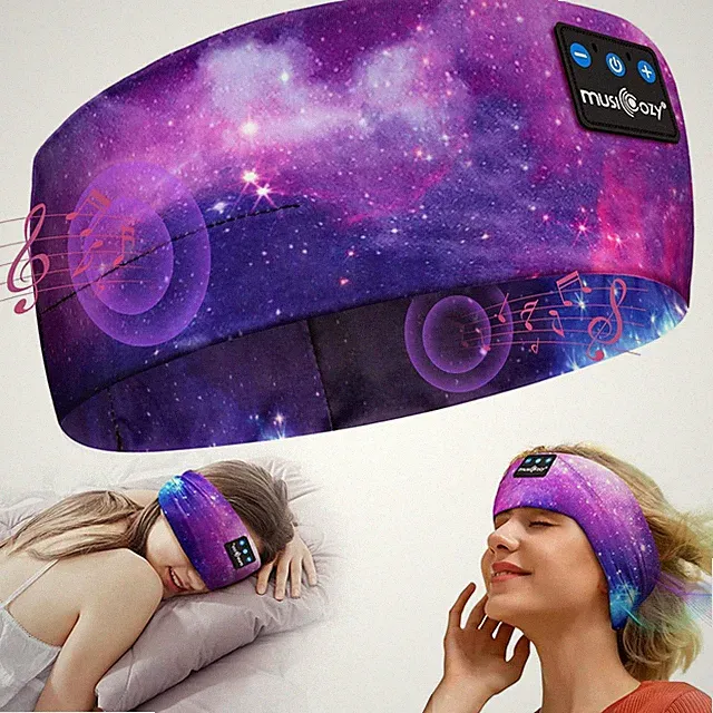 Musicozy Bluetooth Kopfhörer Schlafmaske Stirnband 16 STD