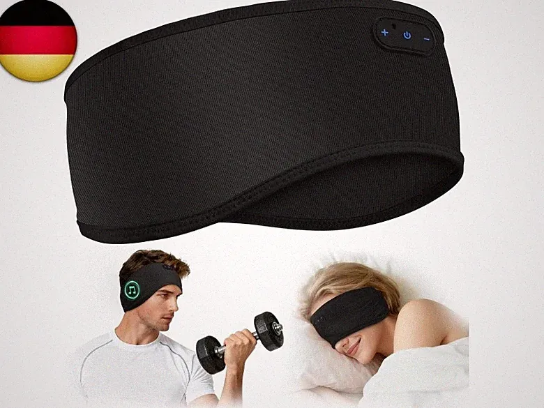 MUSICOZY Schlafkopfhörer Stirnband Bluetooth,Verbessert Kopfhörer Stirnband aus