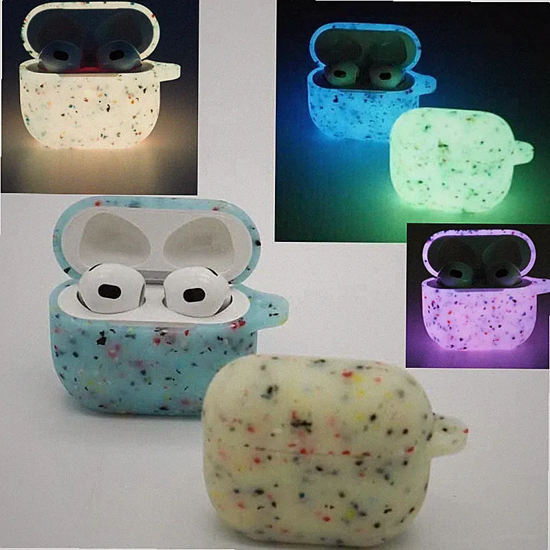 Nacht Leuchtend Case Silikon Kopfhörer Schutzhülle für Airpods 1/2 Pro 3rd
