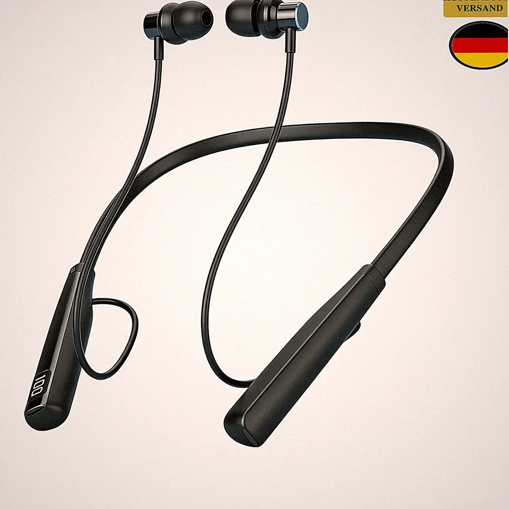 Nackenbügel Kopfhörer Bluetooth 5.3 Sport mit 30 Std Akku, USB-C Schnellladen