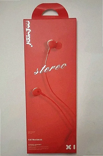 Nafumi XI In-Ear-Kopfhörer Extra Bass Mikrofon 3,5mm Stereo Rot, 111dB