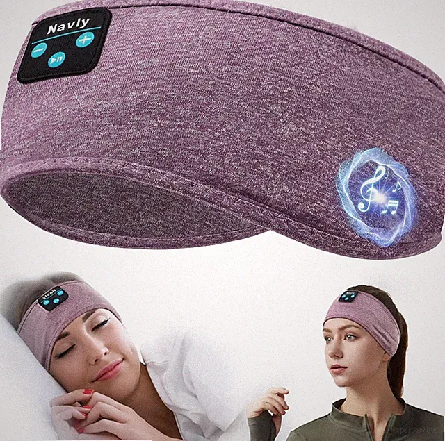 Navly Schlafkopfhörer, Bluetooth-Stirnband-Kopfhörer, Ultra-Lange Spielzeit, S