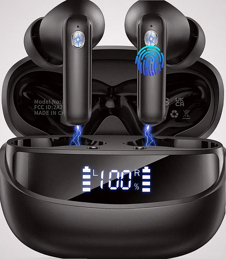 Nerunsa D60 Bluetooth Kopfhörer Kabellos mit ENC Geräuschunterdrückung, 50 Std
